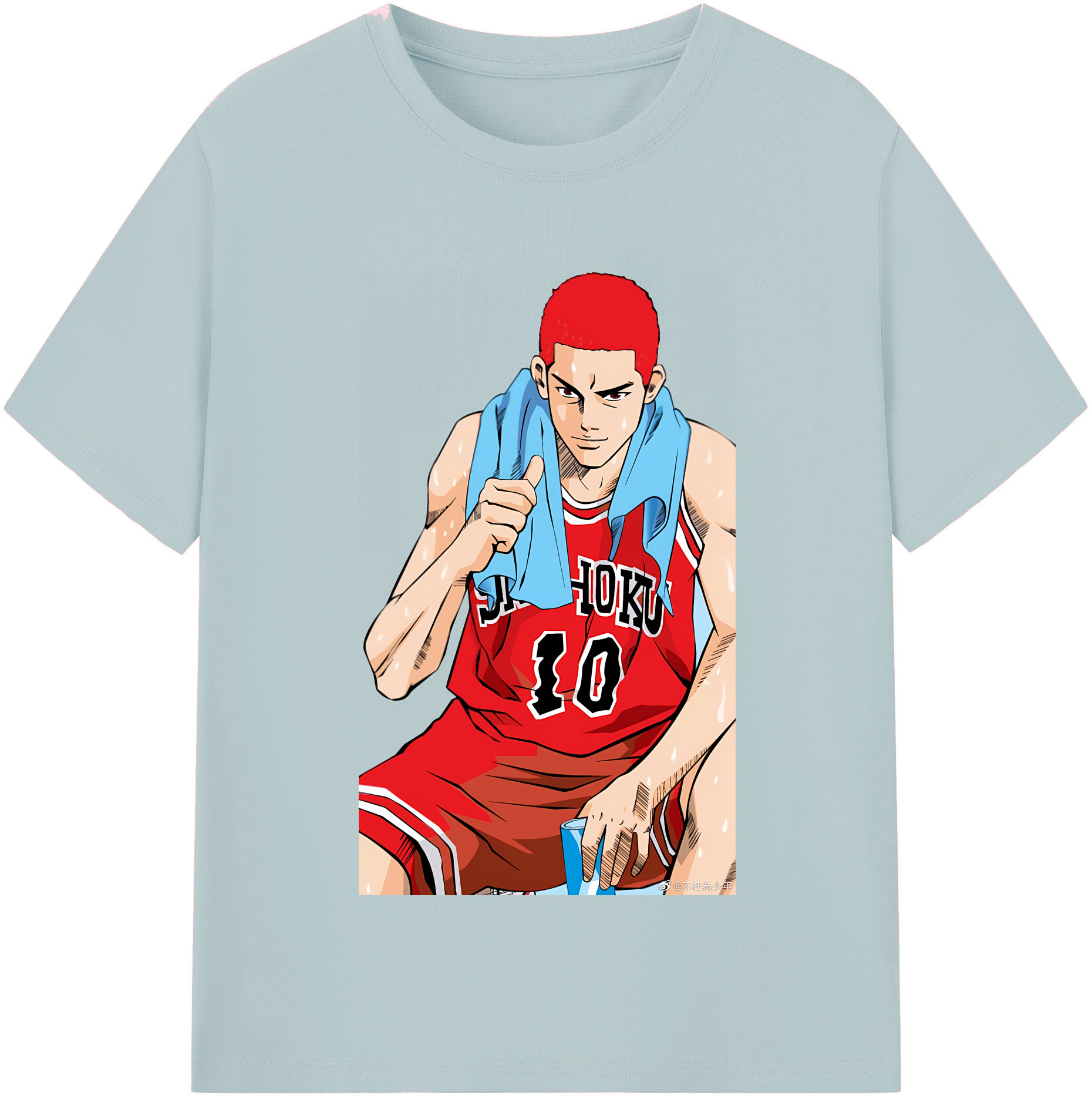 SLAM DUNK／スラムダンク 綿100％半袖Tシャツ（フロントプリント）